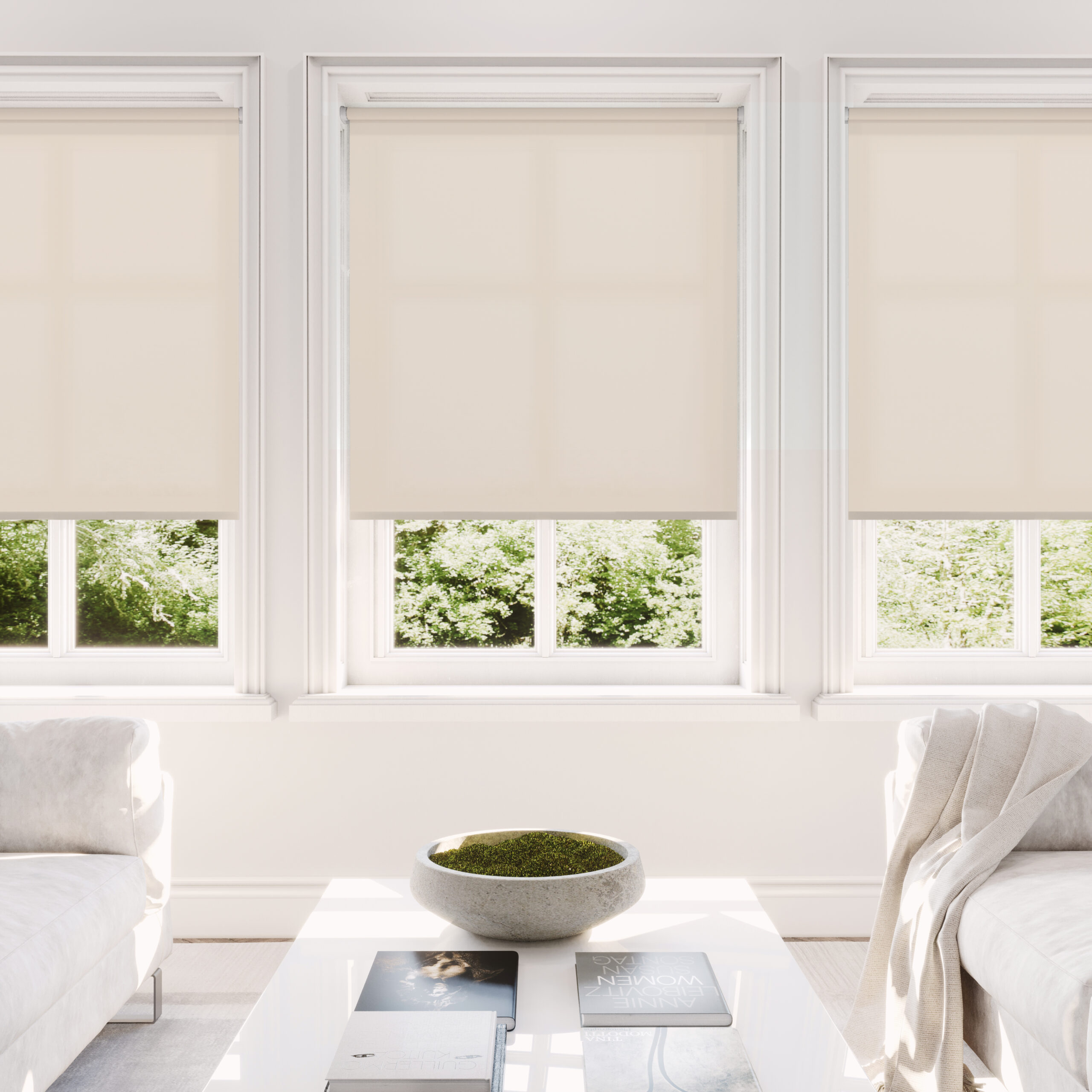 Alpha Vintage Cream Roller Blind