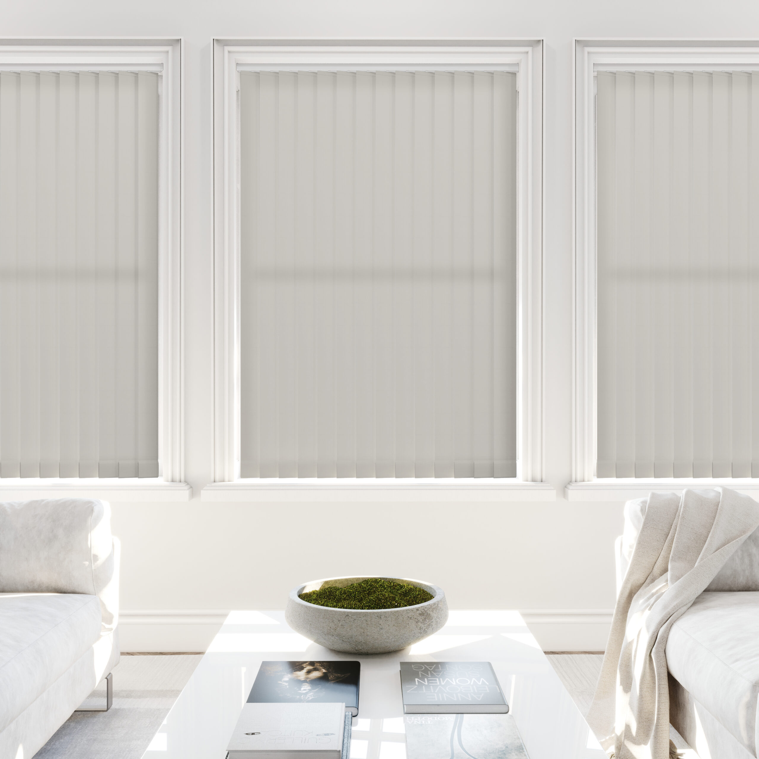 Amazon Grey Whisper Vertical Blind