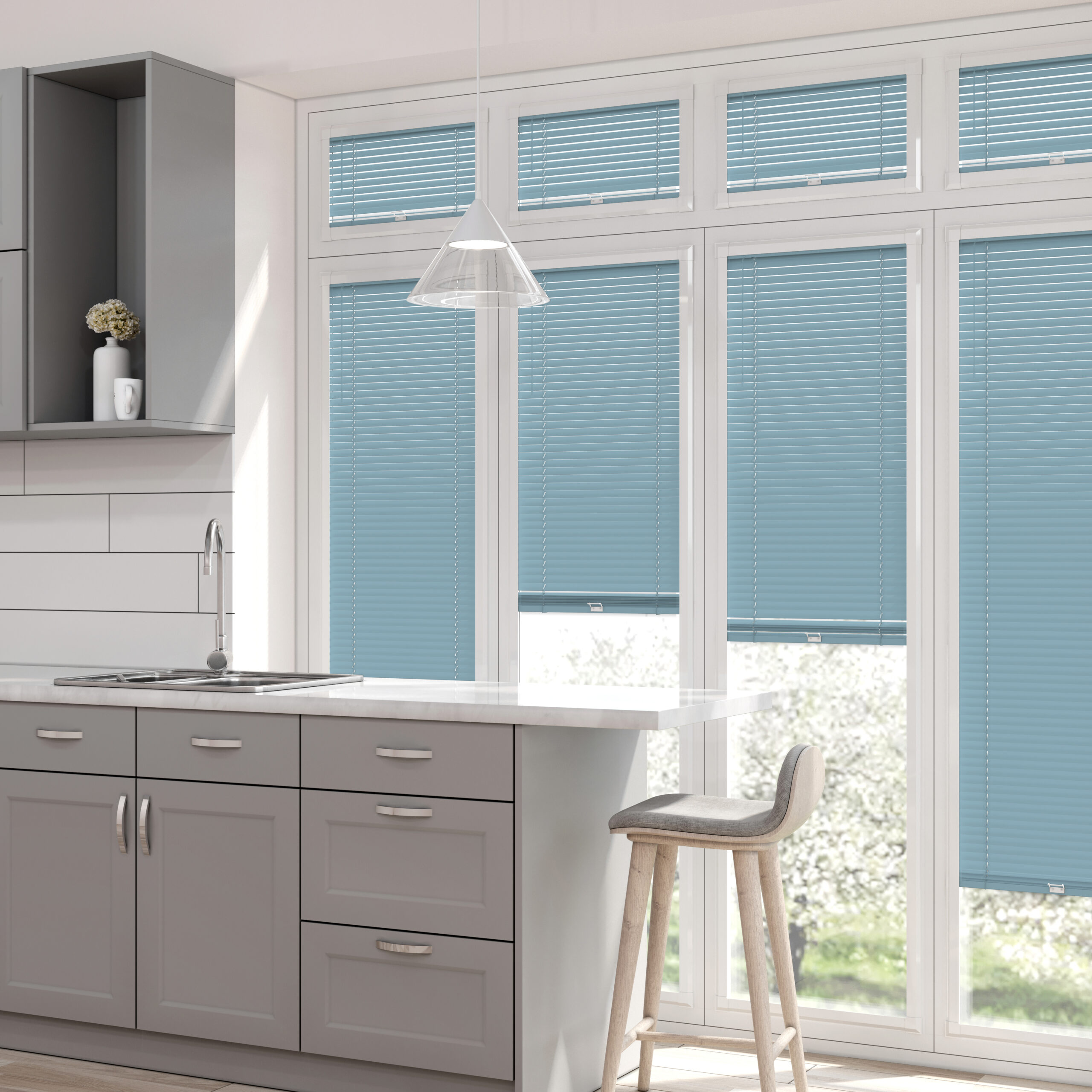 Perfect Fit Aluminium Venetian Baby Blue - Image 2