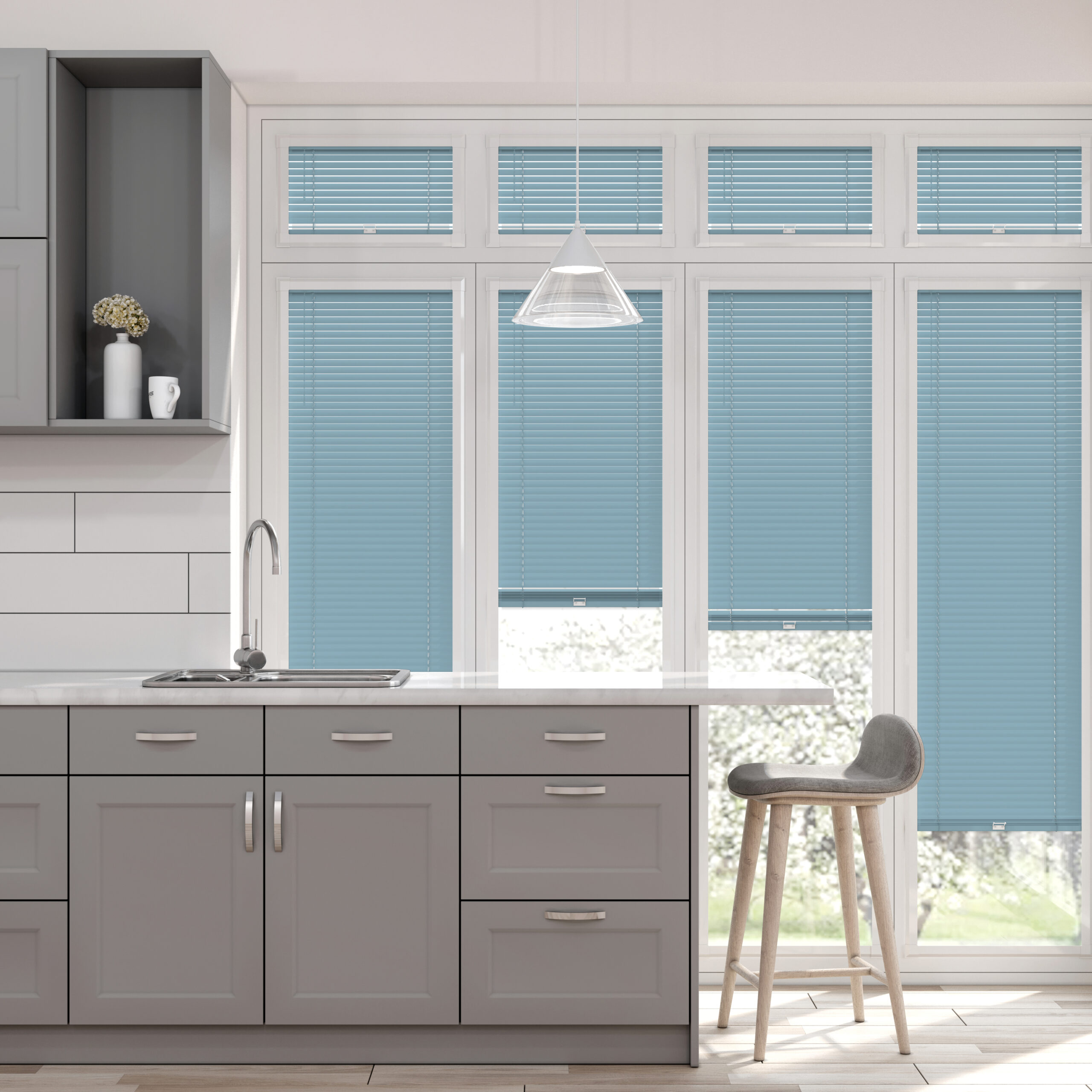 Perfect Fit Aluminium Venetian Baby Blue