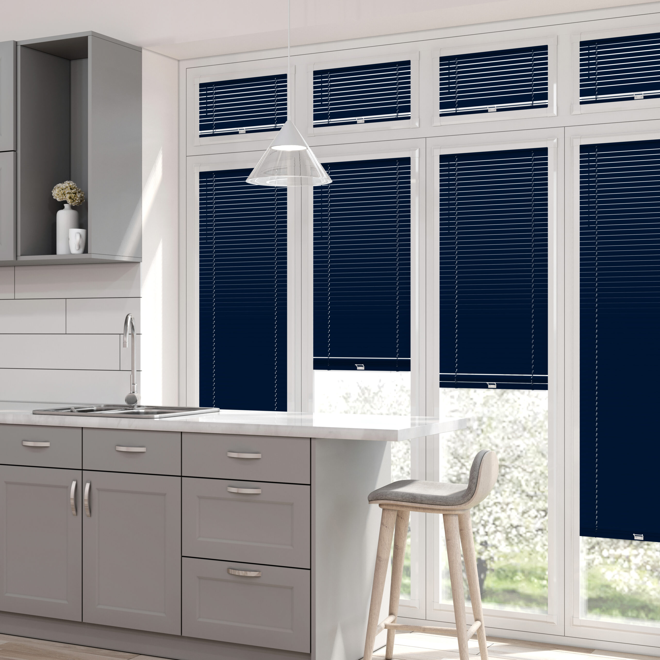 Perfect Fit Aluminium Venetian Deep Navy - Image 2