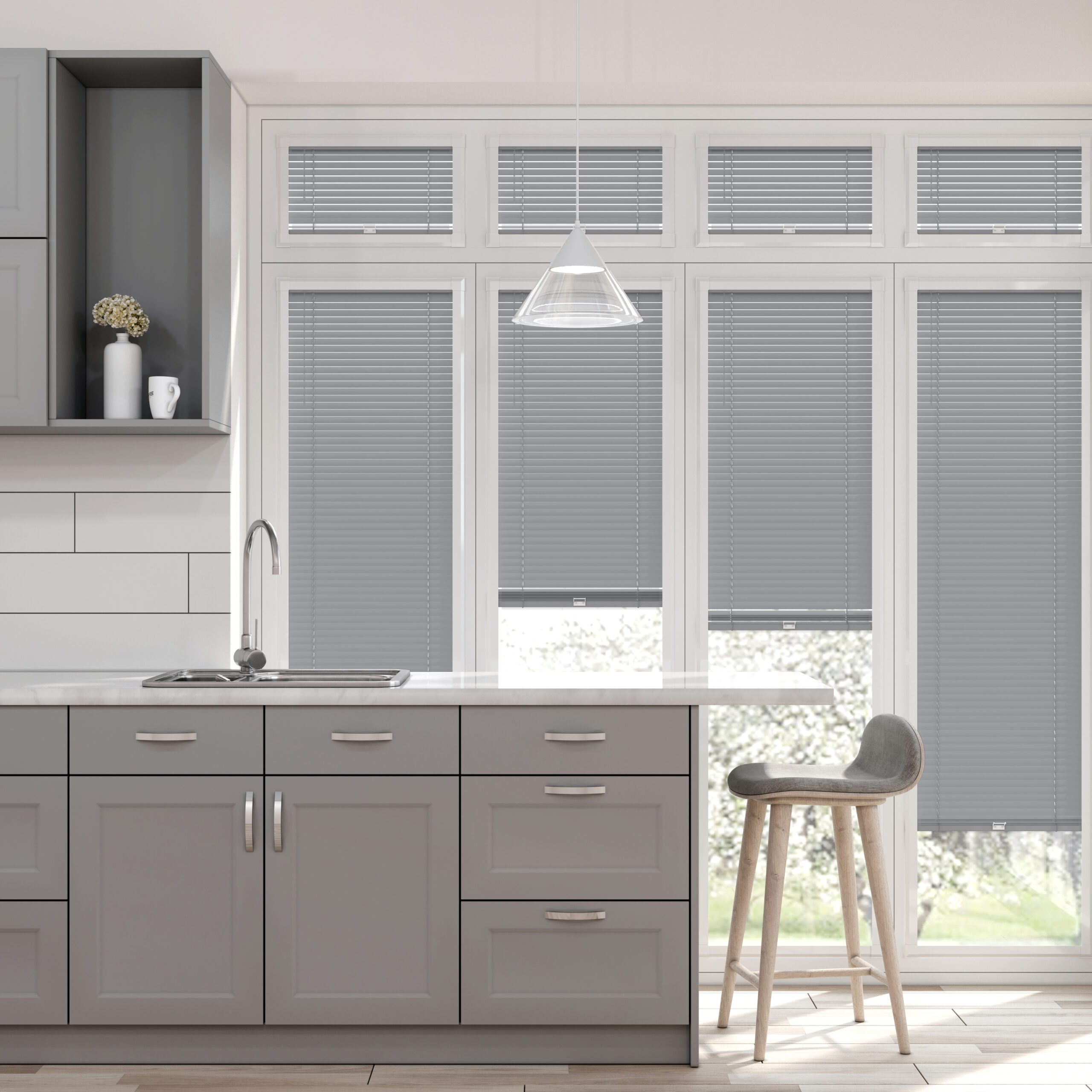 Perfect Fit Aluminium Venetian Dove Grey