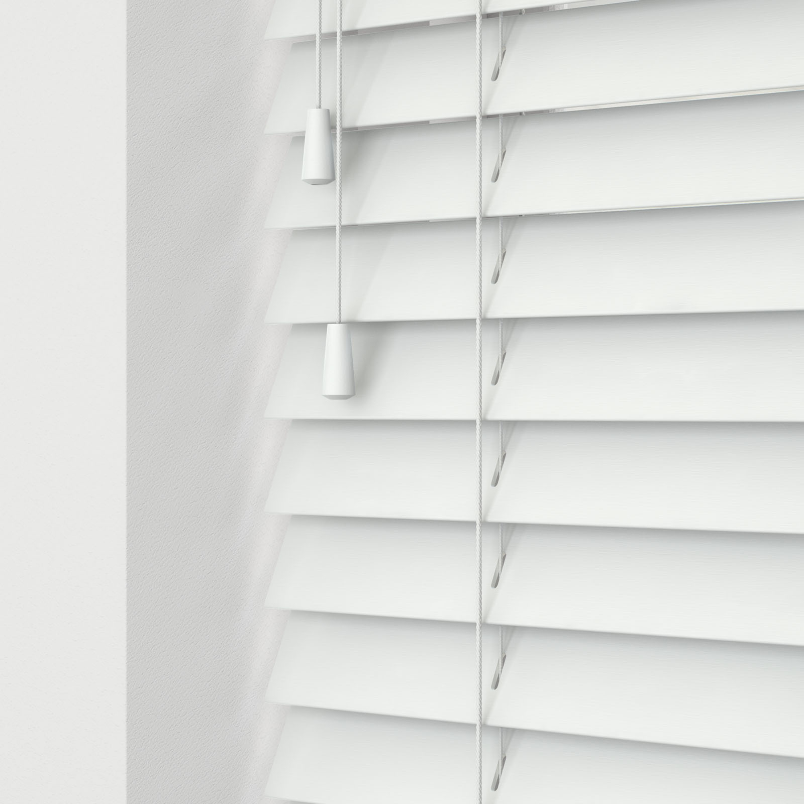 Pure Soft White Wooden Venetian - Image 2